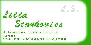 lilla stankovics business card